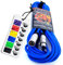 No Bull Music Gear' Premium XLR Cable (Blue, 10m): Achieve a Clearer Audio Signal with a Balanced Male to Female Microphone Lead, plus Cable Tie