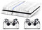 Skin Compatibilité pour PS4 HD White Wood Legno Bianco Limited Edition Cover Decal Bundle Faceplates et Skins