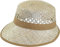 Harrys-Collection Einfacher ovaler Damenhut aus Stroh, Größe:58, Farben:beige