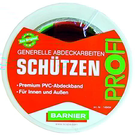 Barnier® 6096 PVC-Band 50 mm x 33 m weiss/Rolle