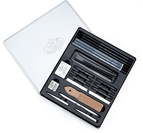 Royal & Langnickel Charcoal Drawing Art Set,Grey