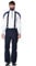 CMP - Herren-Latzhose, Schwarz Blau, 46