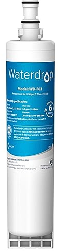 1X Waterdrop 4396508 Filtro de Agua para Nevera, Compatible con Whirlpool 4396508, 4396510, Maytag, KitchenAid, SBS002, SBS004, SBS200, S20BRS, EDR5RXD1, 481281729632