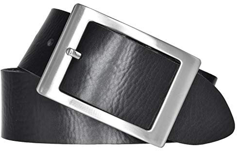 Bernd Götz Damen Leder Gürtel 40 mm schwarz Nappaleder kürzbar Damengürtel (110 cm)