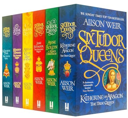 Alison Weir Six Tudor Queens Collection 6 Bücher-Set (Katherine von Aragon, Jane Seymour, Anne Boleyn, Anna von Kleve, Katheryn Howard, Katharine Parr)
