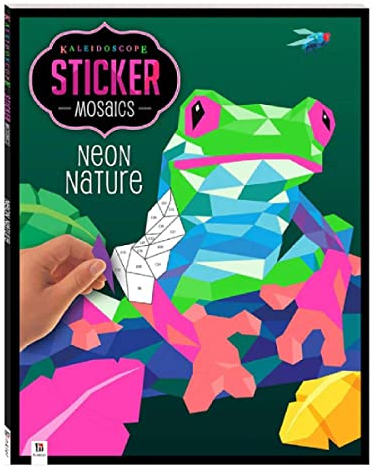 Kaleidoscope Sticker Mosaics: Neon Nature