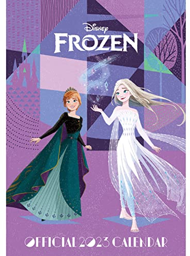 Disney Die Eiskönigin Kalender 2023 – Monatsansicht, Poster, Kalender, 30 cm x 42 cm, offizielles Lizenzprodukt