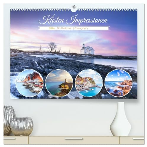 Küsten Impressionen (hochwertiger Premium Wandkalender 2026 DIN A2 quer), Kunstdruck in Hochglanz: Ein Feuerwerk der Farben an zauberhaften Küsten und Stränden auf unserer Erde. (CALVENDO Natur)