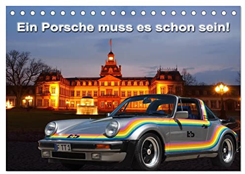 Ein Porsche muss es schon sein! (Tischkalender 2026 DIN A5 quer), CALVENDO Monatskalender: Porsche Traumautos bb Rainbow und Moonracer (CALVENDO Mobilitaet)