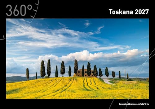 Toskana Premiumkalender 2027 (360° Premiumkalender 2027: Format 50 x 35 cm)