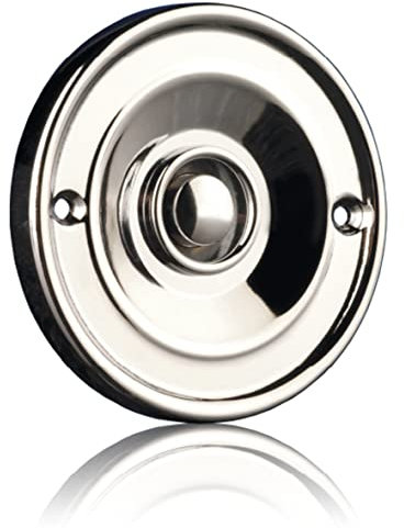 Byron 2207C Bell Push – Flush Mounted – Chrome Finish, 10.008.05