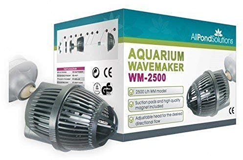 allpondsolutions Aquarium Marine Wave Maker Fish Tank Powerhead Circulation Pump 2500L/H - Powerful Clip on Glass Suction Attachment