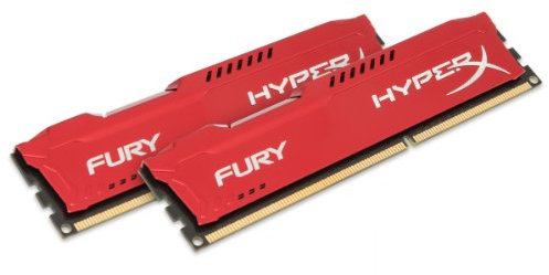 HyperX HX318C10FRK2/8 FURY Red, 8 GB, 1866 MHz DDR3 CL10 DIMM (Kit of 2)