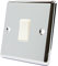 AET CPCINTWH Polished Chrome Classical Intermediate White Insert Plastic Rocker Switch-10 Amp Single 1 Gang Light Switch, 240 V