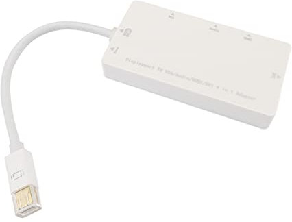BeMatik - Adaptador de miniDisplayPort a VGA Audio HDMI DVI Blanco