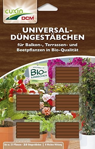 CUXIN DCM UNIVERSAL-Düngestäbchen für Balkon-, Terrassen- und Beetpflanzen