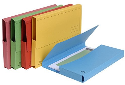 Exacompta - Ref 47770E - Forever Collection - Document Wallets (Pack of 25) - 240 x 320mm in Size, Suitable for A4 Documents, 290gsm Premium Pressboard - Assorted Colours
