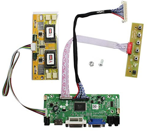 VSDISPLAY DVI VGA Audio LCD Controller Board für 43,2 cm / 48,3 cm 1280 x 1024 M170EG01 HSD190ME12 lm190e05-sl03 4CCFL 30Pin LVDS LCD Panel für Maschinenmodifikation