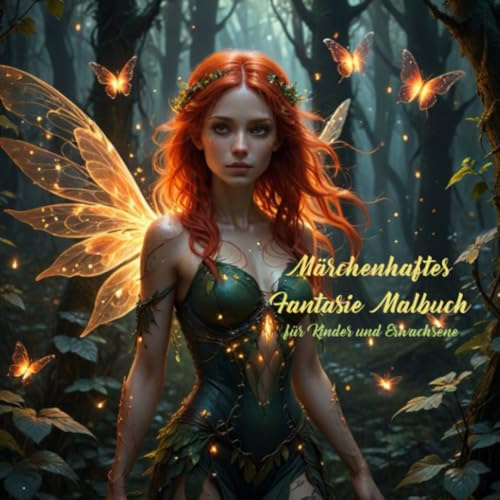 Märchenhaftes Fantasie Malbuch: für Kinder und Erwachsene