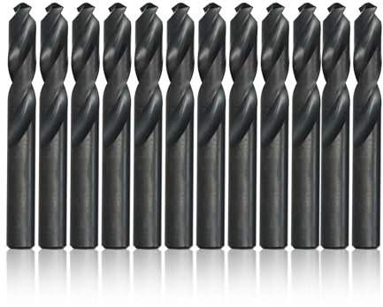 Drill America #1 High Speed Steel Split Point Stub Length Drill Bit (Pack of 12), DWDST Series