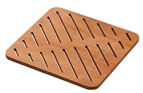 Lineabeta Duschvorlage Duschmatte aus Teakholz Holz 60x60cm Ausführung: Natur, 7226.08