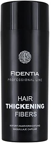 Fidentia Premium Schütthaar zur Haarverdichtung & Ansatzkaschierung | Haarpuder Streuhaar 100% natürlich & vegan aus Baumwolle - 28g, Grau
