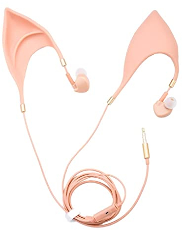 Fenteer Elf Earbuds Kopfhörer In Ear Kopfhörer Cosplay Headset, Süße Geschenkidee für