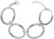 Pulsera eslabones grandes círculos Plata de Ley - Pulsera griega mujer