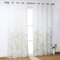 SCHOAL Gardinen mit Ösen Transparente Vorhang Voile Ösenschal Modern Wohnzimmer Blumen Muster 1 Stück BxH 140x245cm 1 Stück Weiß