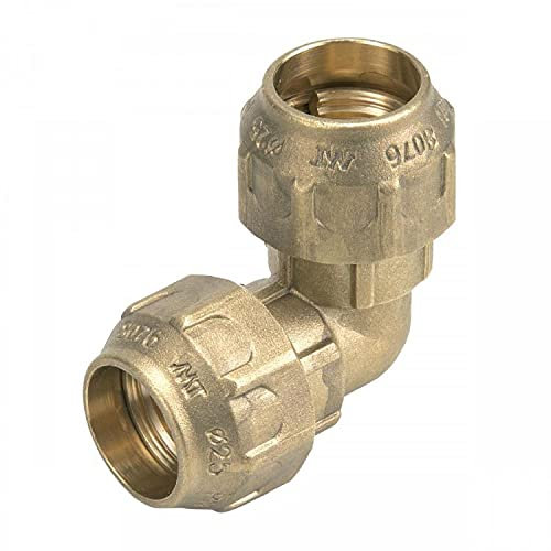 RIEGOPRO Codo Igual 90º Fabricado en Latón. Utilizado para sortear esquinas con las Tuberías de Riego de Polietileno. Disponible en 20mm, 25mm, 32mm, 40mm, 50mm y 63mm (25mm)