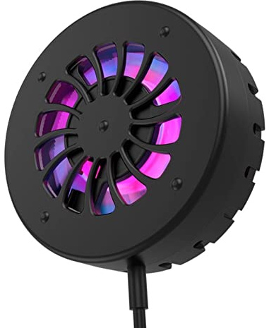 WANGCL Magnetischer Kühler, geeignet für iPhone, 15 W, kabelloses Ladegerät, kabelloses Ladegerät für Spiele, Wärmeableitung (schwarz)