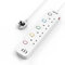 Mscien 5M Extension Lead with USB Slots, 4 Way 3 USB Extension Socket with Individual Switches, Mountable Overload Protection Power Strips, 5 Metre Cable 13A/3250W
