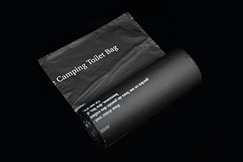 CarpLife Products Bivvy Loo Toilettenbeutel, kompostierbar, 30 Beutel 2 Rollen, Schwarz