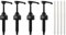 Sirxlevcy Lot de 4 pompes noires 8 ml - Pour sirops de café - Arômes de neige et plus encore, Noir