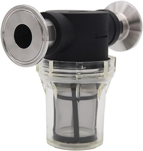 CekoCk Filtro di interfaccia, Filtro for tubazioni, Filtro in Linea TC (50,5 mm) da 1,5 for Produzione Domestica, Filtro for Acqua e Birra con setaccio da 150 Micron e 100 Maglie