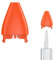 Stiftspitzen Abdeckung/Ersatzkappe für die obere Taste für Logitech Crayon Digital Pencil,Federabdeckung/Tasten-Schutzkappe Zubehör (Federabdeckung-Orange)