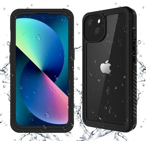 YMCCOOL for iphone 13 case, iphone 13 waterproof case with Built in Sensitive Screen Protector, Full Body Rugged Heavy Duty Shockproof Waterproof Phone Case cover for iphone 13 6.1 inch Black