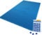VOUNOT® Poolabdeckung Rechteckig 4x7m, Pool Abdeckplane PE 160g/m², Wasserdicht UV-beständig Reißfest, Doppelte Poolplane mit DIY-Drainagelöchern & Aluminiumösen, für Aufstellpools, Dunkelblau