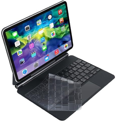 Keyboard Cover Skin for 2025-2022 MacBook Air, Keyboard Protector Skin Ultra Thin Soft for 15 inch M4 M3 M2 A2941 A3114 A3241 13 inch M4 M3 M2 A2681 A3113 A3240 EU UK Layout TPU Clear