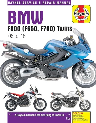BMW F800 (F650, F700) Twins: '06 to '16 (Haynes Service & Repair Manual)
