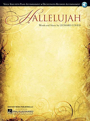 Leonard Cohen Hallelujah Vocal Solo With Piano (Hal Leonard) (Includes Online Access Code)