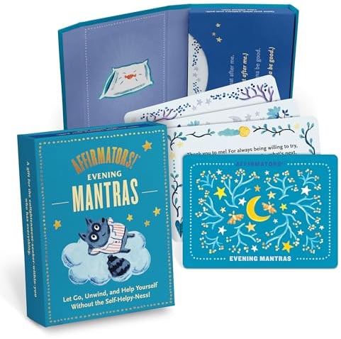 Knock Knock Affirmators! Mantras (Evening) Card Deck, 40 Cards
