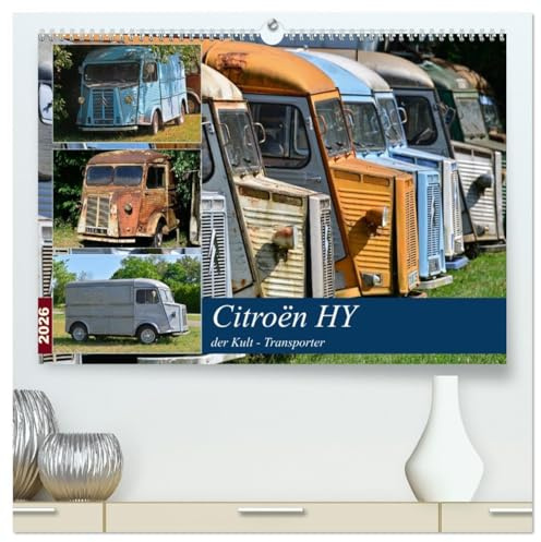 Citroën HY der Kult -Transporter (hochwertiger Premium Wandkalender 2026 DIN A2 quer), Kunstdruck in Hochglanz: Ein Oldie zum knuddeln (CALVENDO Mobilitaet)
