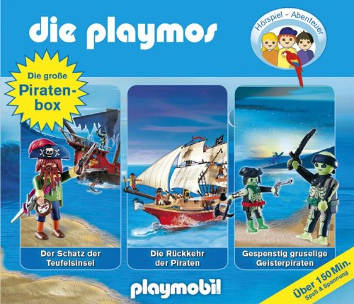 Die Playmos - Die große Piraten-Box,3 Audio-CDs: Der Schatz der Teufelinsel; Rückkehr der Piraten; Gespenstig gruselige Geisterpiraten