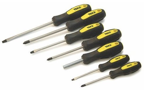 Tekz 17207 7-Piece Comfort-Grip Screwdriver Set