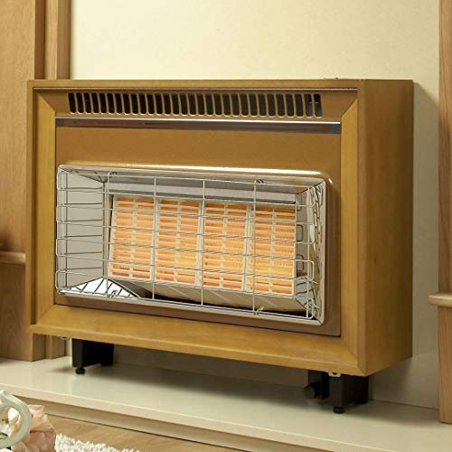 Flavel - Formm0en Misermatic Wall-Mounted Mahogany High-Efficiency Natural Gas Fire