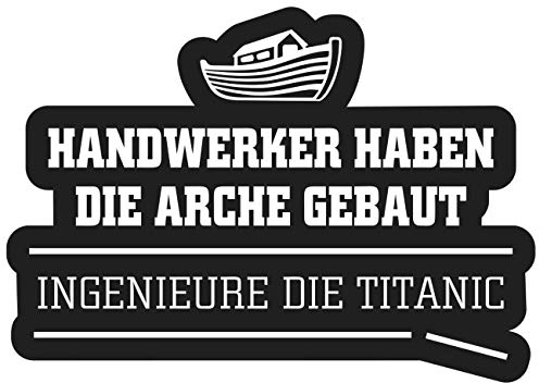 Spaß Kostet Aufkleber Handwerker Arche BAU (Wetterfest)