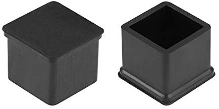 sourcing map Rubber Furniture Caps 20mm x 20mm Square Shaped Table Chair Legs Covers 12Pcs