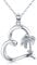 MEDWISE S925 Sterling Silver Summer Palm Tree Necklace Pendant Beach Necklace Jewelry for Women Heart Coconut Areca Tree Necklace Gifts