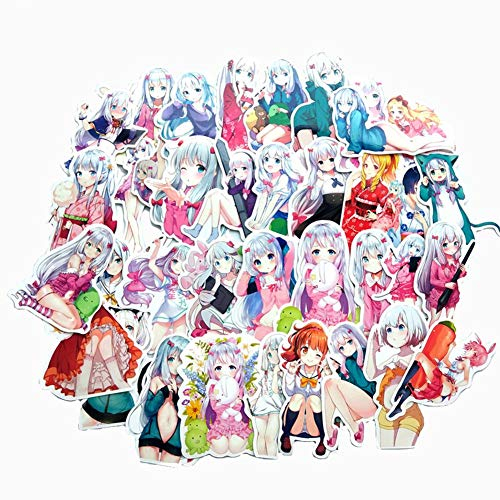 ALTcompluser 37 Stk Anime Eromanga Sensei Stickers Wasserdicht Vinyl Aufkleber für Laptop, Macbook, Gepäck, Skateboard